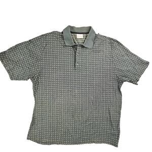 VINTAGE John W. Nordstrom Polo Shirt Golf Mens Large Olive Green Short Sleeve